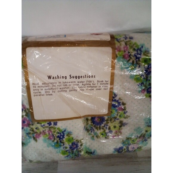 Cannon Vintage New In Original Package 72x90 Floral Blanket - Picture 9 of 12